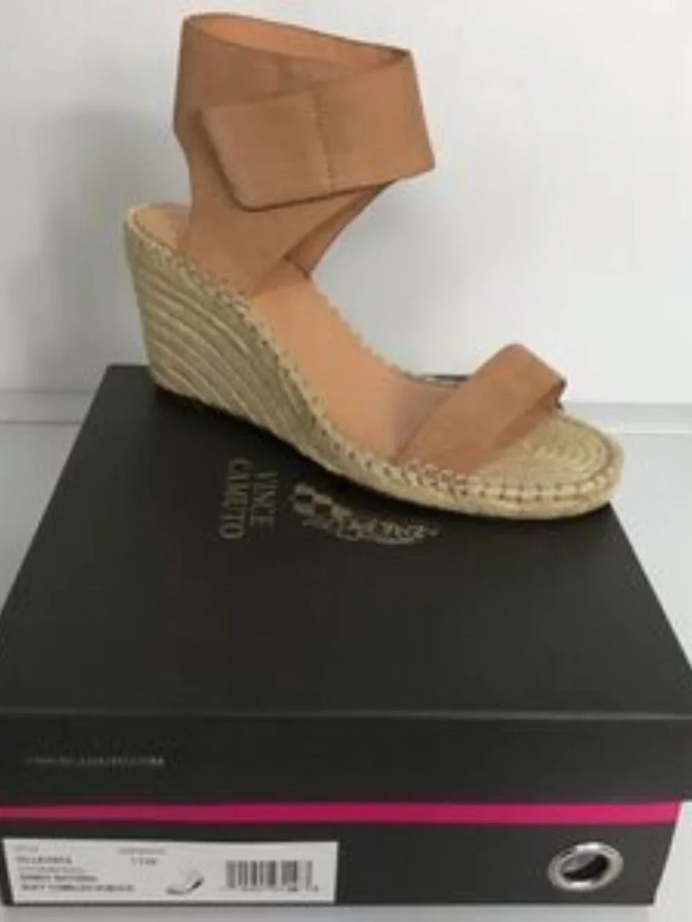 Vince Camuto Levista Leather Ankle Strap Espadrill